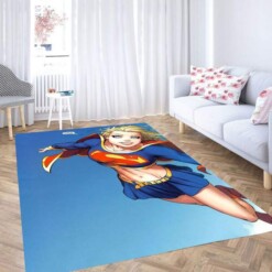 Girl Superman Carpet Rug