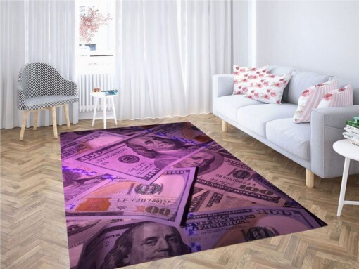 Girly Money Living Room Modern Carpet Rug