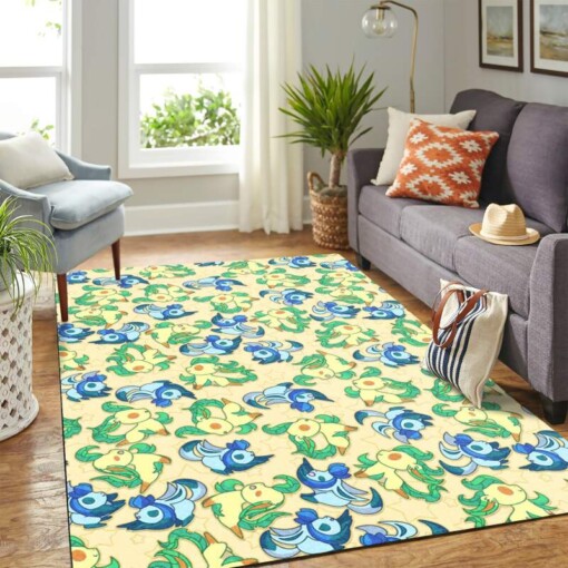 Glaceon And Leafeon Pokemon Carpet Rug