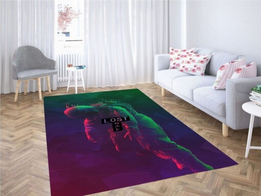 Glitch Astronaut Living Room Modern Carpet Rug