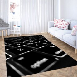 Glow Keyboard Aesthetic Carpet Rug