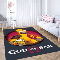 God Of Bar Simpson Carpet Rug