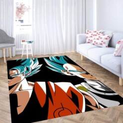 Goku And Vegeta Carpet Rug