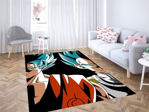 Goku And Vegeta Living Room Modern Carpet Rug