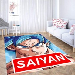 Goku Super Saiyan God Carpet Rug