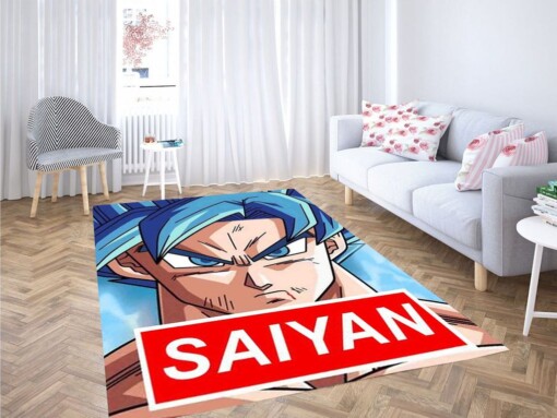 Goku Super Saiyan God Living Room Modern Carpet Rug