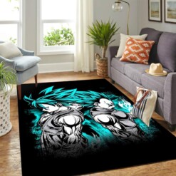 Goku Vegeta Blue Carpet Floor Area Rug