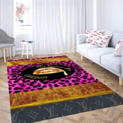 Golden Kisses Dope Living Room Modern Carpet Rug