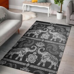 Good Fortune Elephant Area Rug