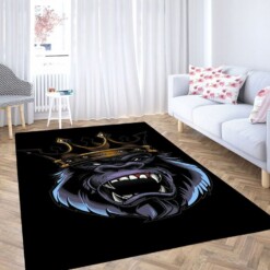 Gorilla Wallpaper Living Room Modern Carpet Rug