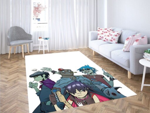 Gorillaz Member Living Room Modern Carpet Rug