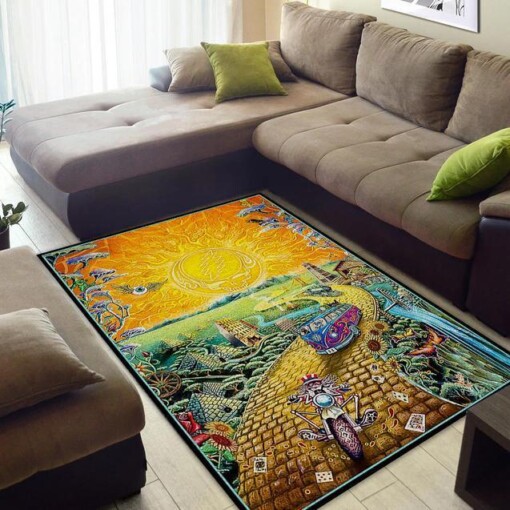 Grateful Dead Golden Road Area Rug