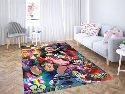 Gravity Falls Comic Living Room Modern Carpet Rug