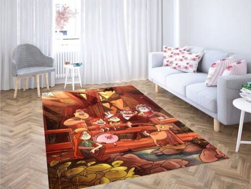 Gravity Falls Forest Living Room Modern Carpet Rug