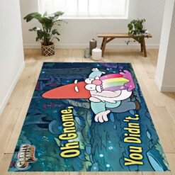 Gravity Falls Gnome Rug  Custom Size And Printing