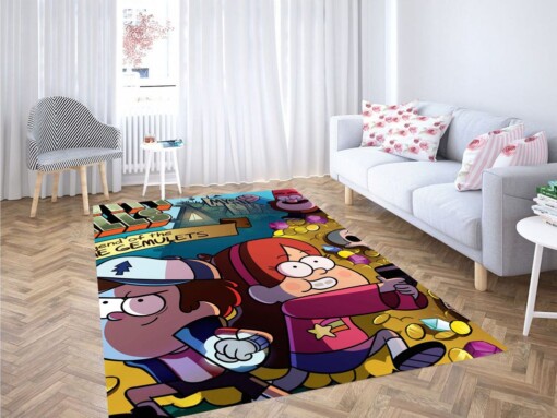 Gravity Falls Power Living Room Modern Carpet Rug