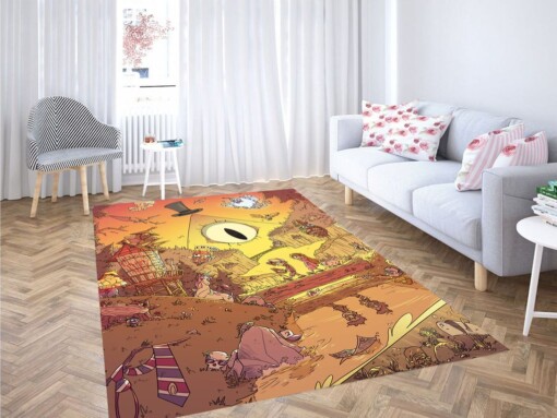 Gravity Falls Sunset Place Living Room Modern Carpet Rug