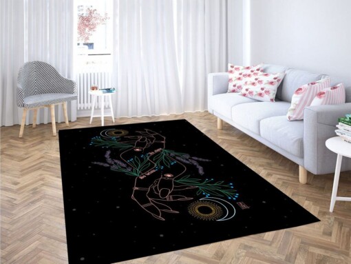 Gravity Wallpaper Living Room Modern Carpet Rug