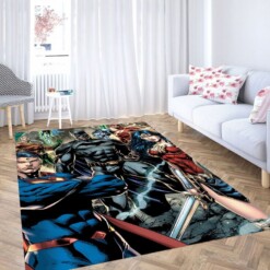 Great Character Justice League Comic Living Room Modern Carpet Rug