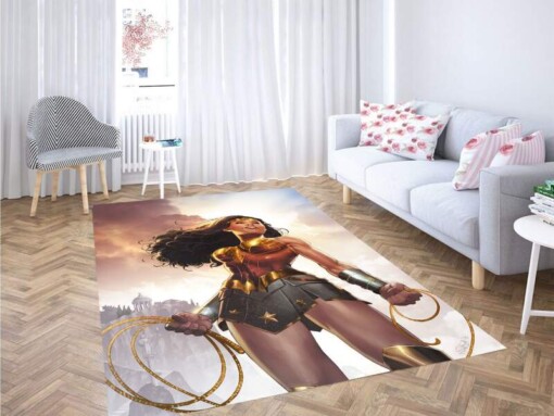 Great Wonder Woman Comic Carpet Rug