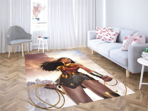 Great Wonder Woman Comic Living Room Modern Carpet Rug