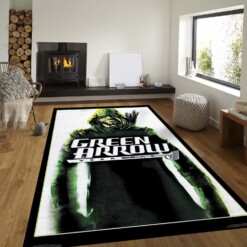 Green Arrow Rug  Custom Size And Printing