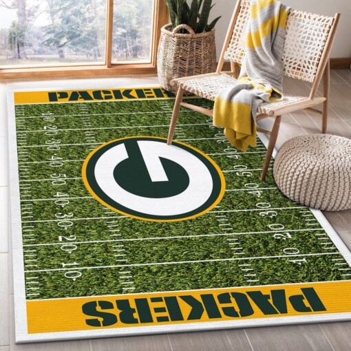 Green Bay Packers Rug  Custom Size And Printing