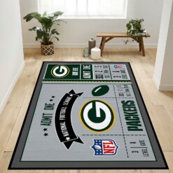 Green Bay Packers Sport Rug  Custom Size And Printing