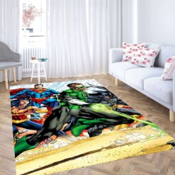 Green Lantern Justice League Carpet Rug