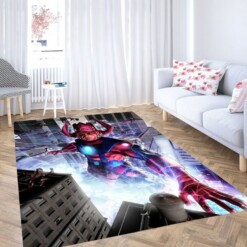 Greg Horn Galactus Wallpaper Living Room Modern Carpet Rug