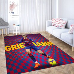 Griezmann Wallpaper Barcelona Living Room Modern Carpet Rug