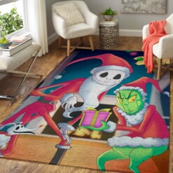 Grinch  Jack Skellington Area Rug