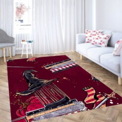 Gryffindo Pattern Living Room Modern Carpet Rug