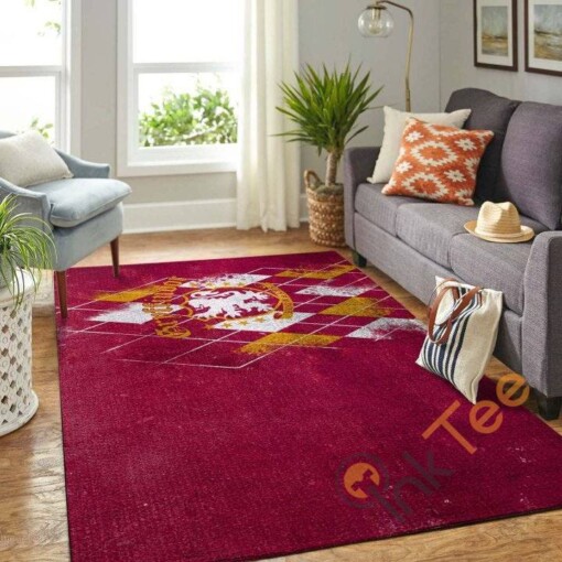 Gryffindor Logo Red Back Ground Living Room Carpet Floor Decor Beautiful Gift For Harry Potters Fan Potter Rug