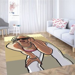 Gta San Andreas Girl Carpet Rug