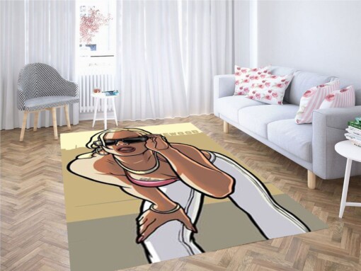 Gta San Andreas Girl Carpet Rug