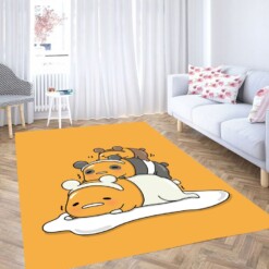 Gudetama X We Bare Bears Living Room Modern Carpet Rug