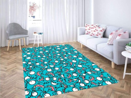 Gumball Pattern Carpet Rug