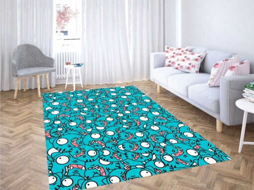 Gumball Pattern Living Room Modern Carpet Rug