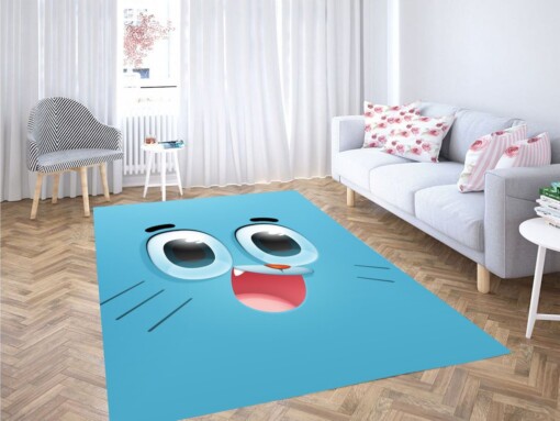 Gumball Watterson Blue Living Room Modern Carpet Rug