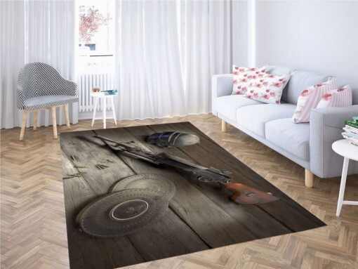 Gun In Pung Wallpaper Living Room Modern Carpet Rug