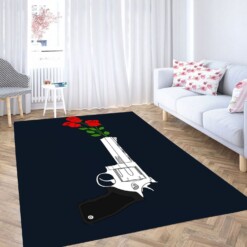 Guns And Roses Carpet Rug