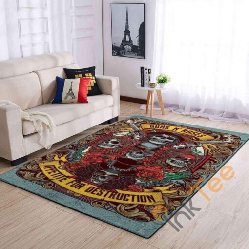 Guns N Roses Area Rug