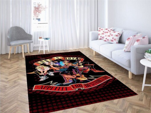 Guns N Roses Wallpaper Living Room Modern Carpet Rug