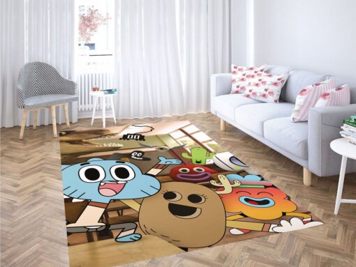Happiness The Amazing World Of Gimball Living Room Modern Carpet Rug