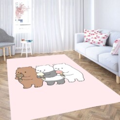 Happiness We Bare Bears Carpet Rug