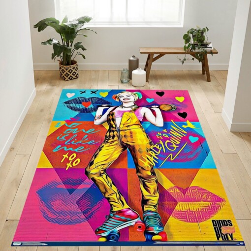 Harley Quinn Hammer Rug  Custom Size And Printing