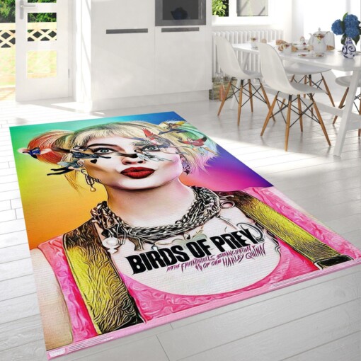 Harley Quinn Of Birds Of Prey Rug  Custom Size And Printing