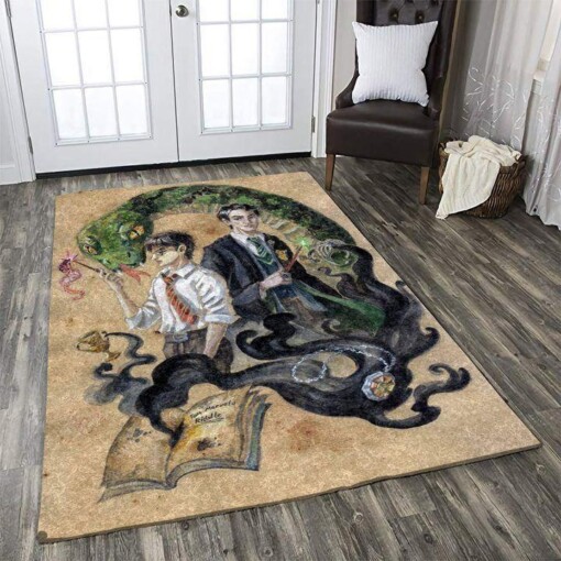 Harry Potter And Cedric Diggory Rug  Custom Size And Printing