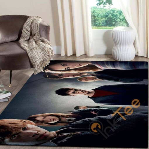 Harry Potter And Friends Carpet Living Room Floor Decor Gift For Potters Fan Collection Hermione Ron Rug